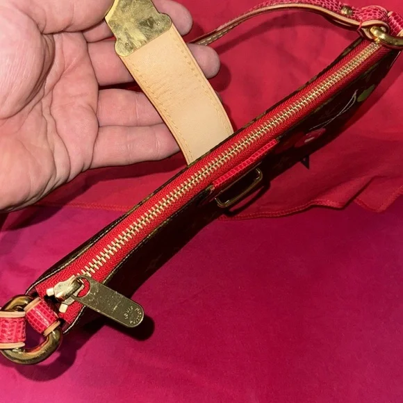 Louis Vuitton x Takashi Murakami Lizard Monogram Cerises Pochette cherry 🍒 bag - Picture 12 of 16